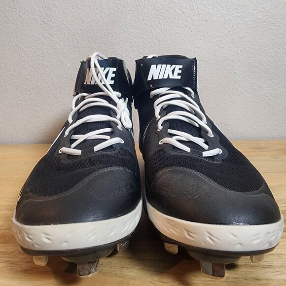 Nike Alpha Huarache Elite 3 Mid React Metal Baseball Cleats Mens 15 CK0745-011 - Picture 9 of 16